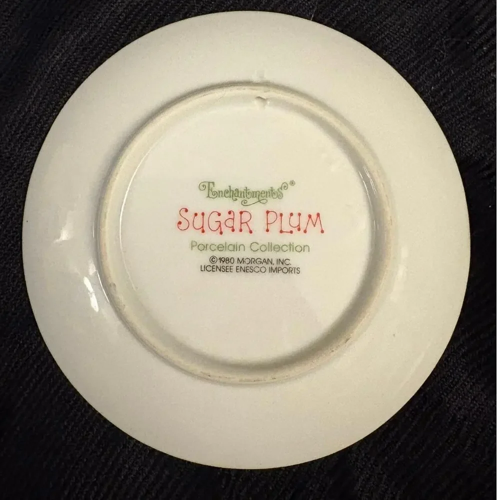 Vintage 1980 Enesco Enchantments Sugar Plum Mini Dish 4